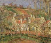 Camille Pissarro the red roofs Sweden oil painting artist